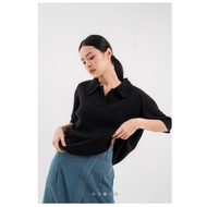 (NEW W/ TAG) EUNOIA - MIRAE BLACKPOLO UNISEX TOP/