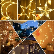 Raya Christmas lights Icicle Wishing light LED Specialty Light Star light Star moon light Curtain Li
