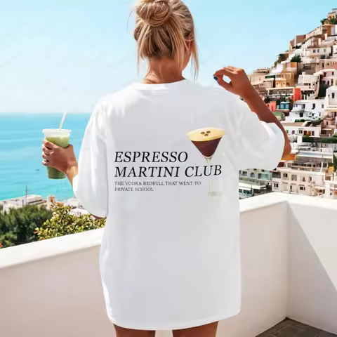Espresso Martini Cocktail Club Tshirt Tini Time Shirt Martini Drink Lover Tshirt Cocktail and Social