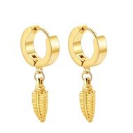 Cross-border Jewelry Men's Earrings Korean Style Fashion Steel Titanium Stud Earrings Punk Earrings