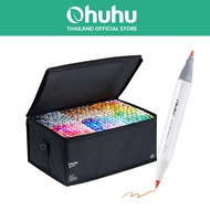 FOLIO ART : ปากกามาร์คเกอร์ Ohuhu เซต Vibrant 320 สี Honolulu B Series : 90468 (Brush & Fine Tip)