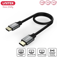 Unitek HDMI 2.1 Ultra High Speed Cable Male To Male Support 8K 60Hz PS5 4K UHD 120Hz HDR DSC v1.2 Gold Plated Connector
