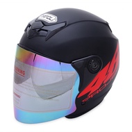 Napoli scorpion helmet stamp 46 fixed goggles smoke goggles