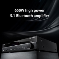 650W 8-16ohm 220V 5.1Bluetooth High-power Subwoofer Hifi Bluetooth Amplifier Stage Audio Karaoke Digital Fever Amplifier