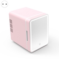 6L Makeup Fridge with LED Light Mirror Mini Fridge for Bedroom Car Small Refrigerator for Cosmetics 