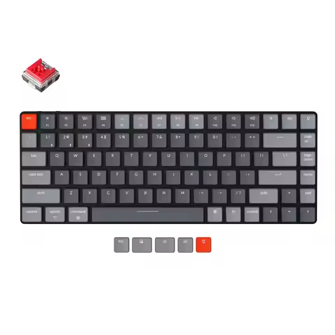 Keychron K3 E V2 Ultra-slim Wireless Mechanical Low Profile Keyboard Optical Hot-Swappable Switch RG