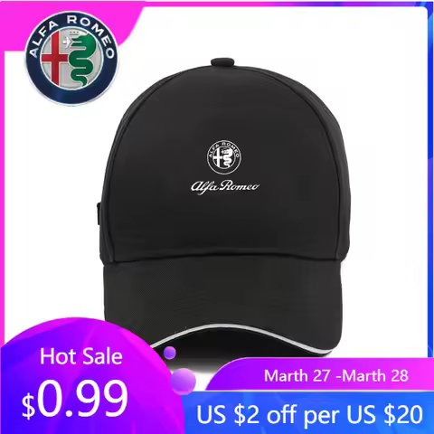 For Alfa Romeo Creative Car Baseball Cap Cotton Snapback Suitable for Alfa Romeo Mito 147 Giulietta 