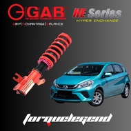 (Perodua Myvi 2018+)GAB HE Series (Rear separate with HLK)Adjustable Absorber High Low Bodyshift GAB
