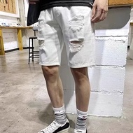 Trail Echo  Men's Shorts Summer Leisure Ripped Denim Shorts Loose Shorts