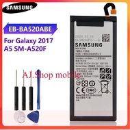 แบตเตอรี่แท้ Samsung Galaxy A5 2017 Edition A520 SM-A520F A520K EB-BA520ABE 3000MAh/พร้อมชุดไขควง