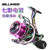 Billings Metal Spinning Wheel Fishing Reel Long-range Casting Reel Sea Rod Reel Fishing Gear Fishing