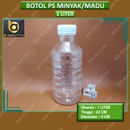 Ps 1 Liter Clear Bottle/1 Liter Honey Bottle/PET/Binauf114 Plastic Bottle (Wholesale)