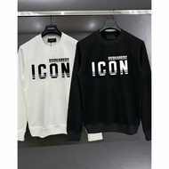 Dsq Autumn Winter Sweater Shirt Printed with Brick Icon Cotton Felt Material Suitable for Both Men a