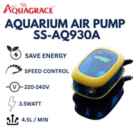 AQUAGRACE AQUARIUM AIR PUMP - SS-AQ930A - 3.5WATT, MAX OUTPUT: 4.5L/MIN - DC PUMP