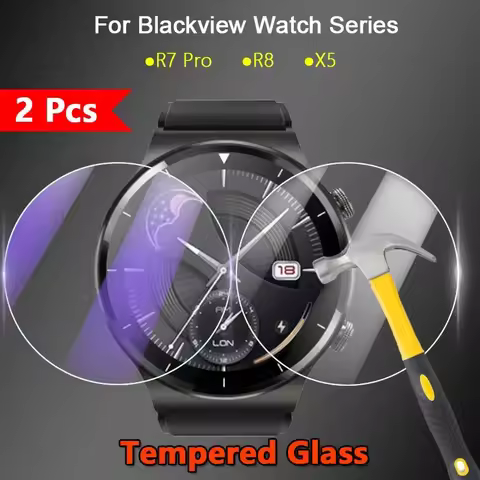 2Pcs For Blackview R8 R7 Pro X5 SmartWatch 2.5D Ultra Clear / Anti Purple Light 9H Tempered Glass Gu