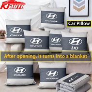 Hyundai【Three-in-one】 Multi Functional Car Pillow Car Blanket  Air Conditioner for Hyundai Accent Cr
