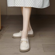 women shoes kasut raya budak perempuan Jenama kasut kulit bersol lembut khas 2024 musim luruh kasut 