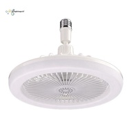 Ceiling Fans with Remote Control and Light Lamp Fan E27 Converter Base Smart Silent Ceiling Fans LED Lamp Fan Ceiling Fans for Bedroom Living Room