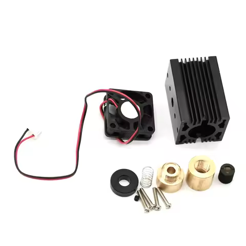 DIY 30x50mm 9mm TO5 Laser Diode Housing Case W/405nm 450nm Glass Collimating Lens