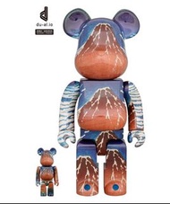 Bearbrick BE@RBRICK 葛飾北斎 「冨嶽三十六景 凱風快晴」100％ & 400％日本會場限定產品 全新現貨