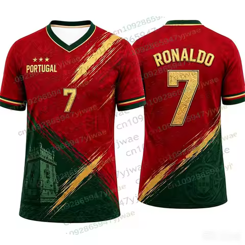 2026 New Arrival Special Edition Ronaldo 7 Football Jersey Oversize Sport Training Uniform Soccer Je