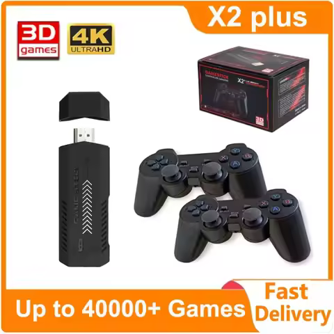 X2 Plus GD10 Pro 4K Retro Game Console - 64GB/128GB 40,000+ 3D Games & 40 Emulators for N64/PSP/Arca