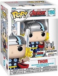 Funko Pop! &amp; Pin: The Avengers: Earth's Mightiest Heroes - 60th Anniversary, Thor with Pin, Amazon Exclusive