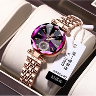 Women Waterproof Luxury Crystal Watch Heart Of the Ocean Casual Slim Quartz Watch Ladies Watch Girlfriend Gift Jam Tangan Wanita