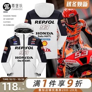 🏎️ เสื้อแข่งรถ F1 Honda No.93 Marquez Racing Suit Jacket คลิปหนีบขี่มอเตอร์ไซค์ HONDA MOTOGP ชุดลำลองกลางแจ้ง