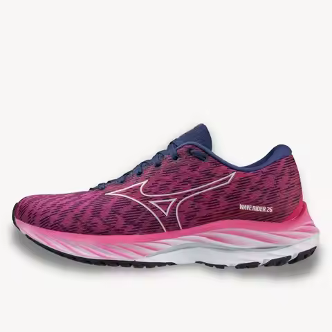 MIZUNO | Women's Wave Rider 26 Running Shoes In Festival Fuchsia