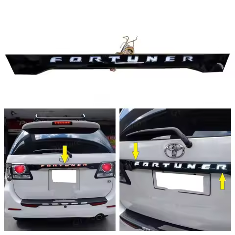 LED Tail Lamp Through-Tail Light For Toyota Fortuner 2012 -2015 Body Kit With Turnin、 Emergency、Brak