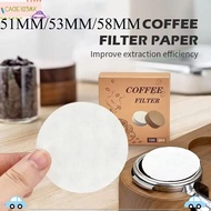 ICAOE103 100Pcs Coffee Filter Paper, Round Disposable Water Filter Papers,  Universal 51/53/58mm Esp