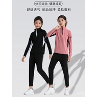 Quick-Dry Fitness Children's Basketball Jersey Running Sports Set Base Layer Soccer Training Tight-F