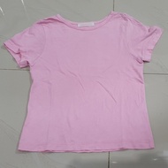 Kaos Polos Anak Pink Thrift