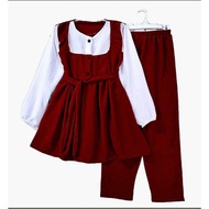 Oneset 12 Years 1 Set 8-9 Years Old Eid Clothes for Girls 2026 Teenage Kurung Clothes Muslimah Baby 