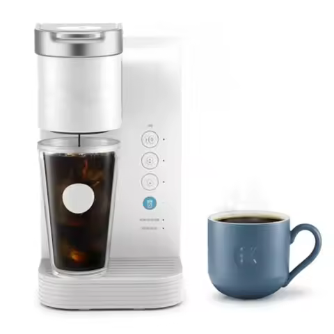 Keurig K-Express Essentials Plus Iced Hot Single Serve Brewer Adjustable Temp Brew Over Ice Pods Com