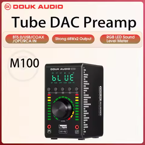 Douk Audio Mini Digital Amplifier COAX / OPT Integrated Bluetooth 5.0 Amp Home/Car/Marine Audio Amp 