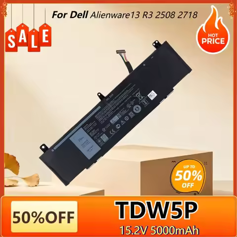 TDW5P 76Wh Laptop Battery for Dell Alienware 13 R3 D1738 D2718 D2728 P81G P81G001 ALW13CR ALW13C Rep