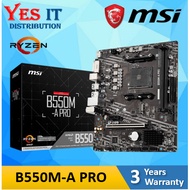 MSI B550M-A PRO AMD Socket AM4 M-ATX MOTHERBOARD  + AMD PROCESSOR