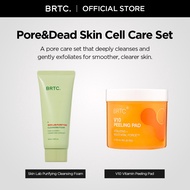 BRTC Skin Lab Purifying Cleansing Foam 100ml + BRTC V10 Vitamin Peeling Pad 165ml (80 pads)