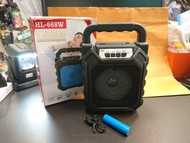 211-盒裝 黑色HL-668W七彩閃燈手提插卡藍芽喇叭