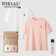 [WHO.A.U] Steve 2PACK Solid T-shirts[B] | WHRAE3792U