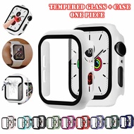 Tempered Glass Screen Protector Watch Case for Smart Watch 7 SE 6 5 4 3 for Iwatch Series 45mm 41mm 44mm 38mm 40mm 42mm cover t500 pro t55 x8 d20 watch7 watch6 iwo
