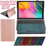 Galaxy Tab A7 Lite Case Keyboard for Samsung Galaxy Tab A7 Lite 8.7 SM-T220 SM-T225 7-color backlit 