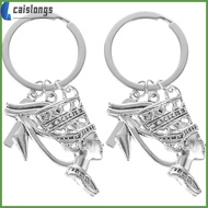 caislongs 2 Pcs Mens Gift Ancient Egyptian Keychain Gifts Decor Keyring Symbol Decorate Eye Chains Women Amulet Miss