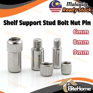 【EliteHome】Shelf Support Stud Bolt Nut Pin Peg for Furniture Wardrobe Shelve Bracket Menampung Kepin