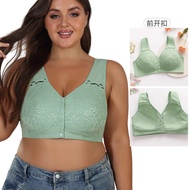 36-52 size new soft cotton thin cup front buckle middle-aged and elderly underwear for women, lace w