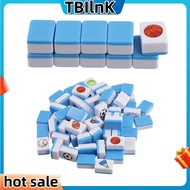 64Pcs Mahjong Blocks Mahjong Tile Game with Pattern of Flag Ball 1/2 Players Parent Child Game