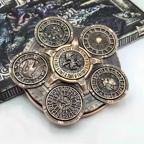 DND metal rotating dice, DND cool turntable dice, DND finger spinning top dice