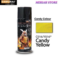 Samurai C016 / Y016 Candy Yellow Candy colour Aerosol Spray Paint 400ml